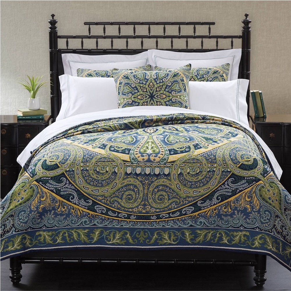 Cuddledown Kendall Cotton Jacquard Coverlet Queen Limited Edition Reversible